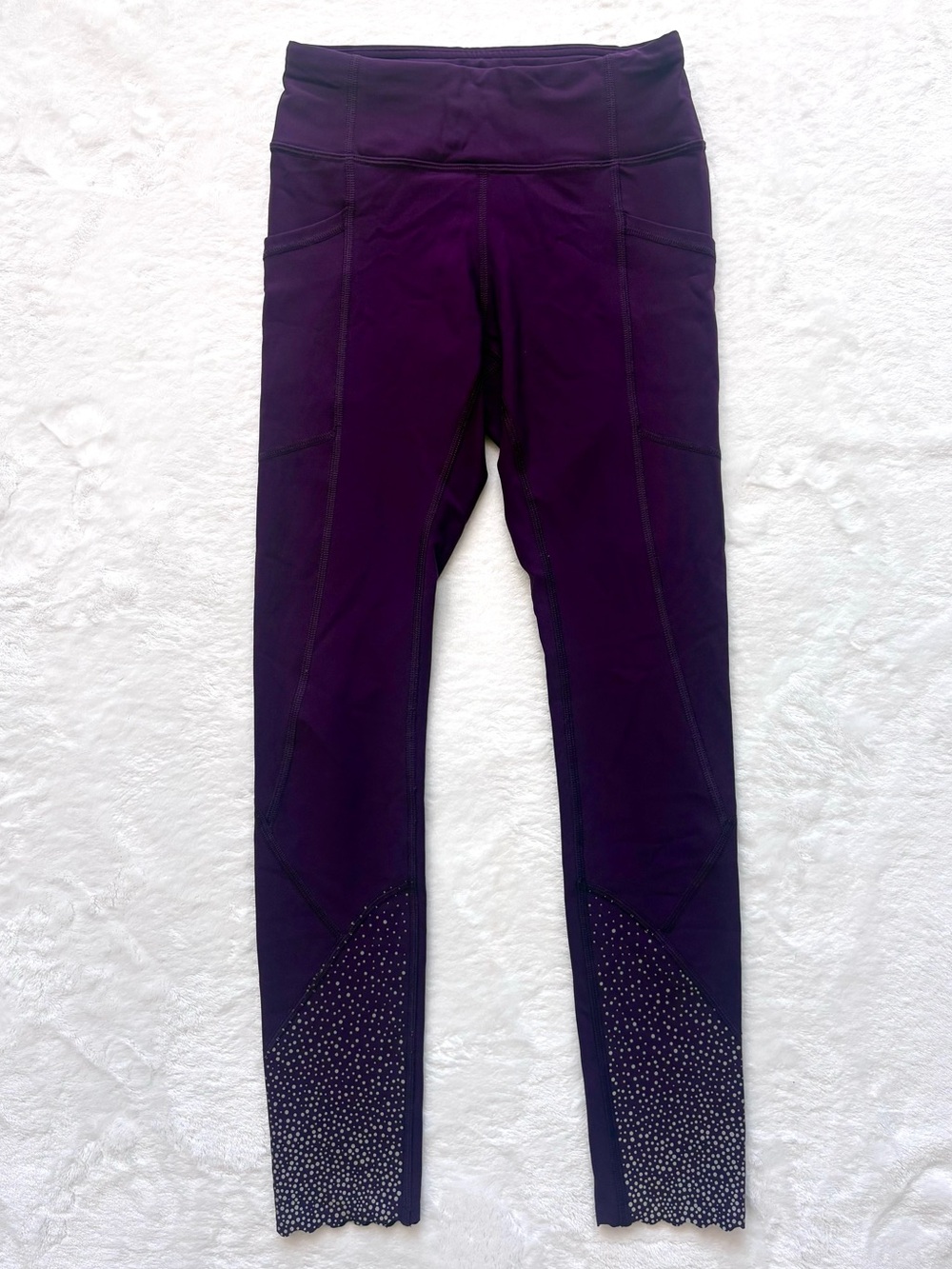 Lululemon tight stuff tight 25 inch ankle length compression size 2 purple